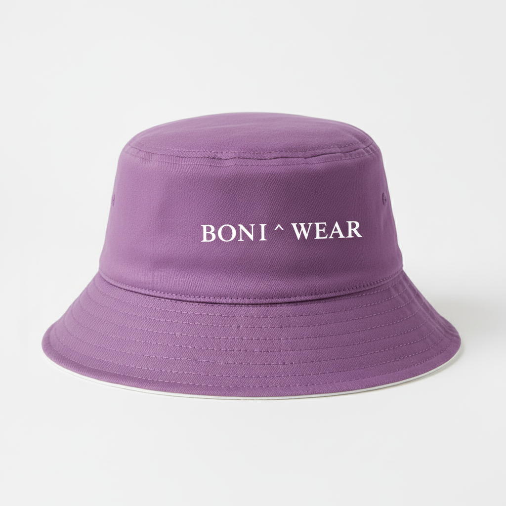 Medium purple bucket hat