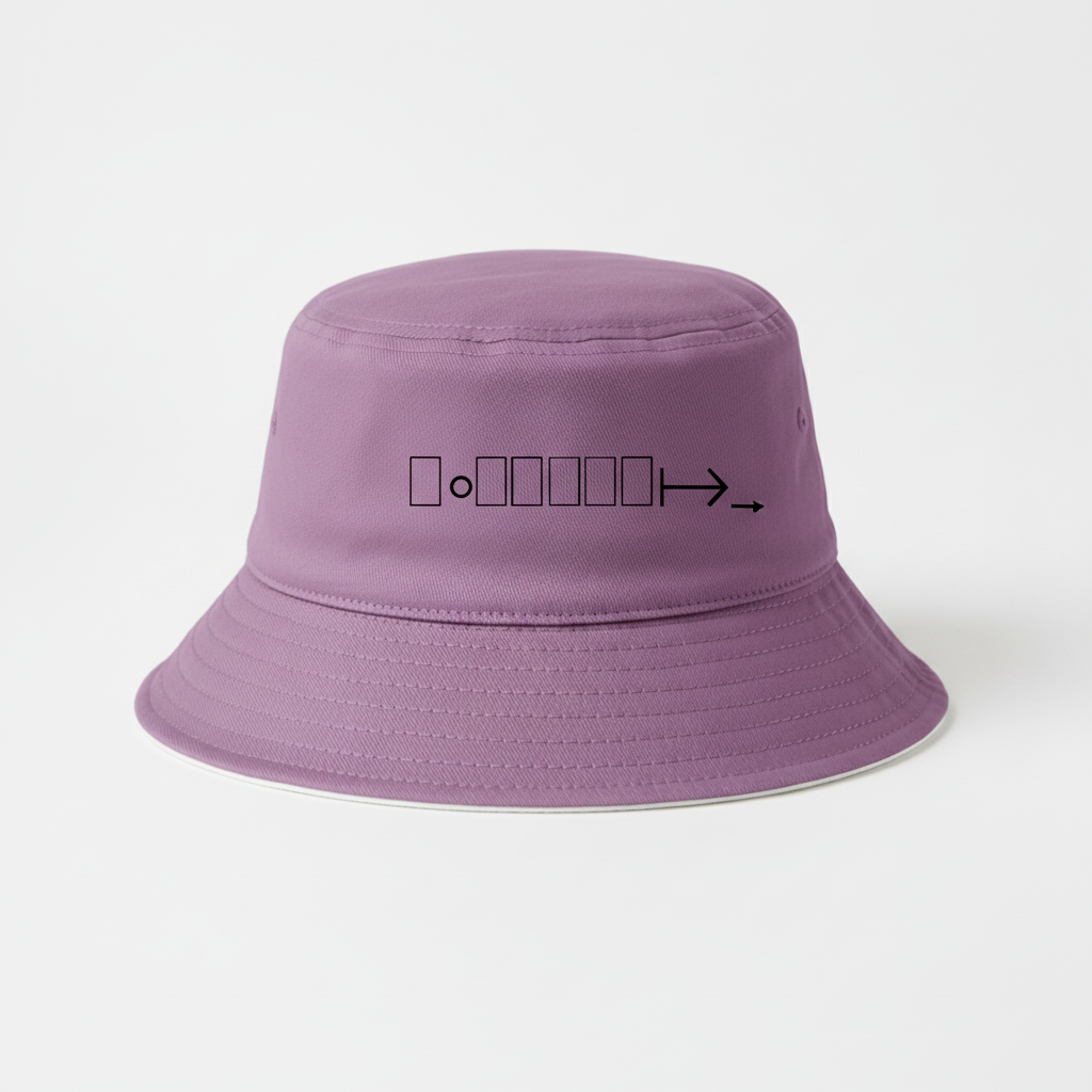 Medium purple bucket hat
