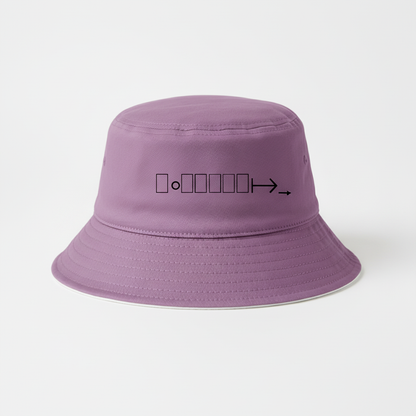 Medium purple bucket hat