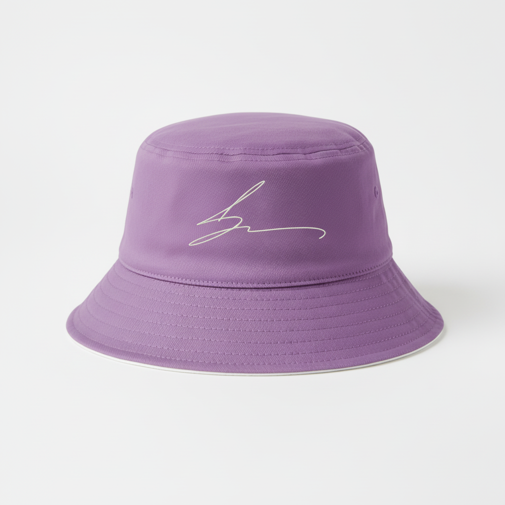 Medium purple bucket hat