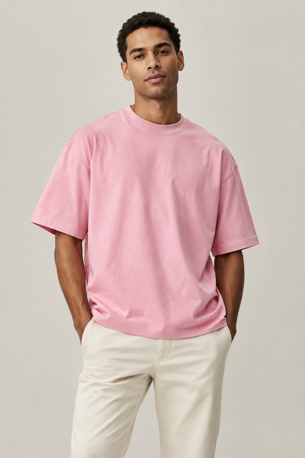 Men's Boxy Tee - Pink