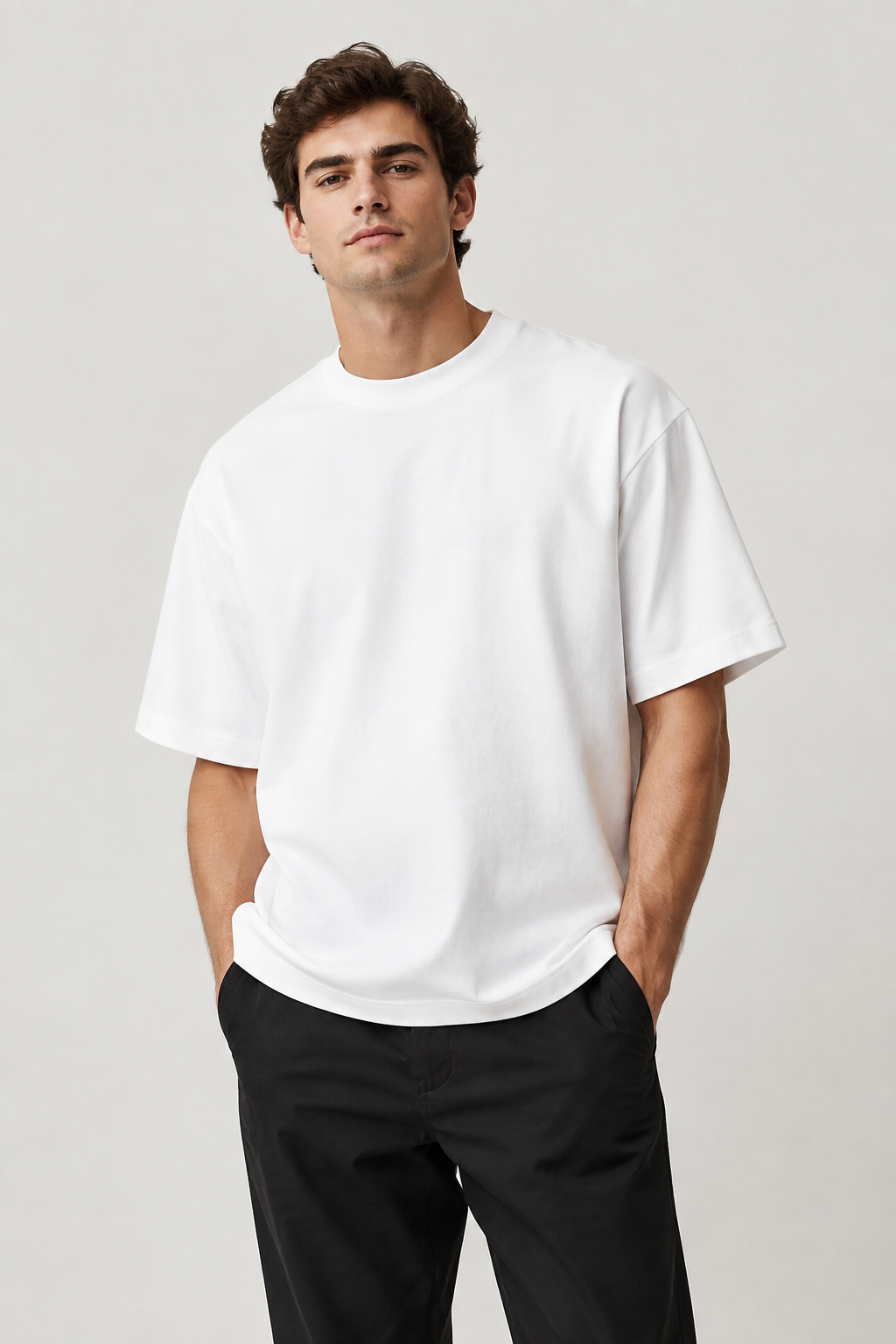 Men's Boxy Tee - White