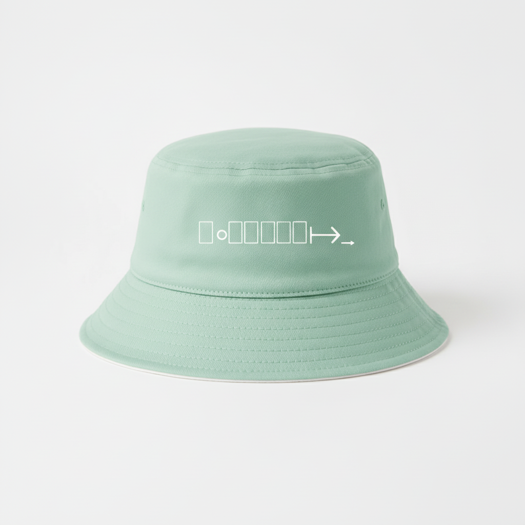 Mint green bucket hat