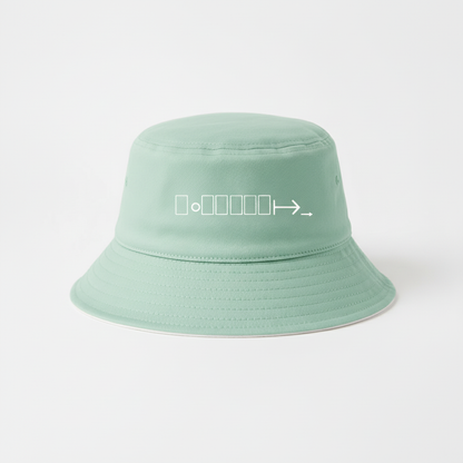 Mint green bucket hat