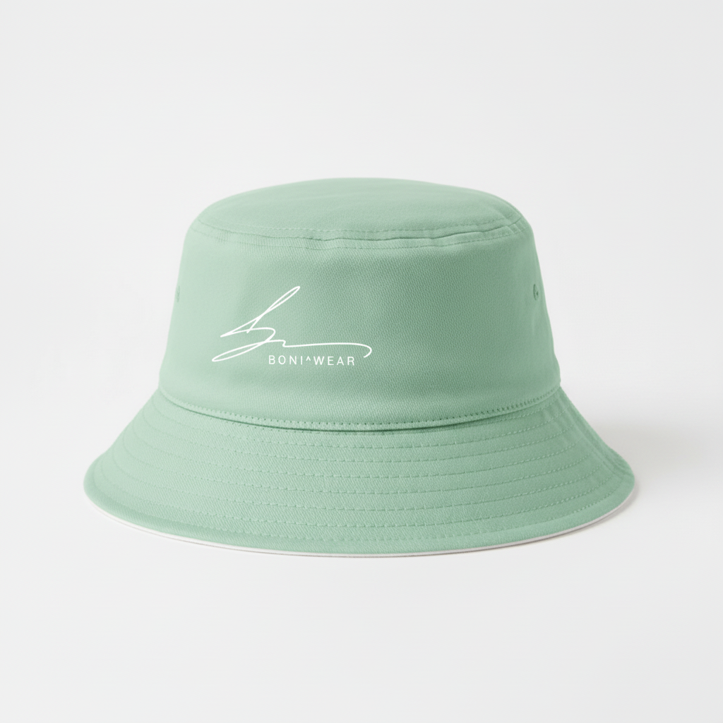 Mint green bucket hat