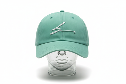 Mint Green Cap - White Logo