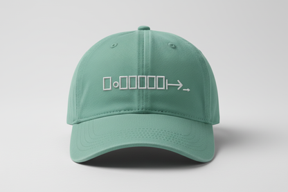 Mint Green Cap - White Logo