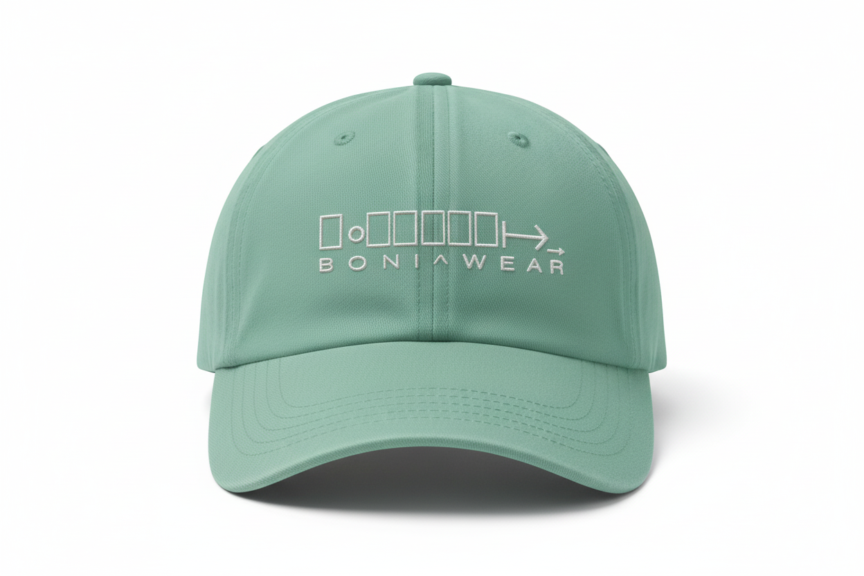 Mint Green Cap - White Logo