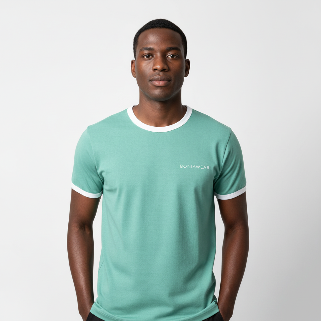 Mint Green Ringer Tee