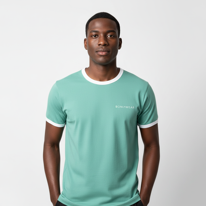 Mint Green Ringer Tee