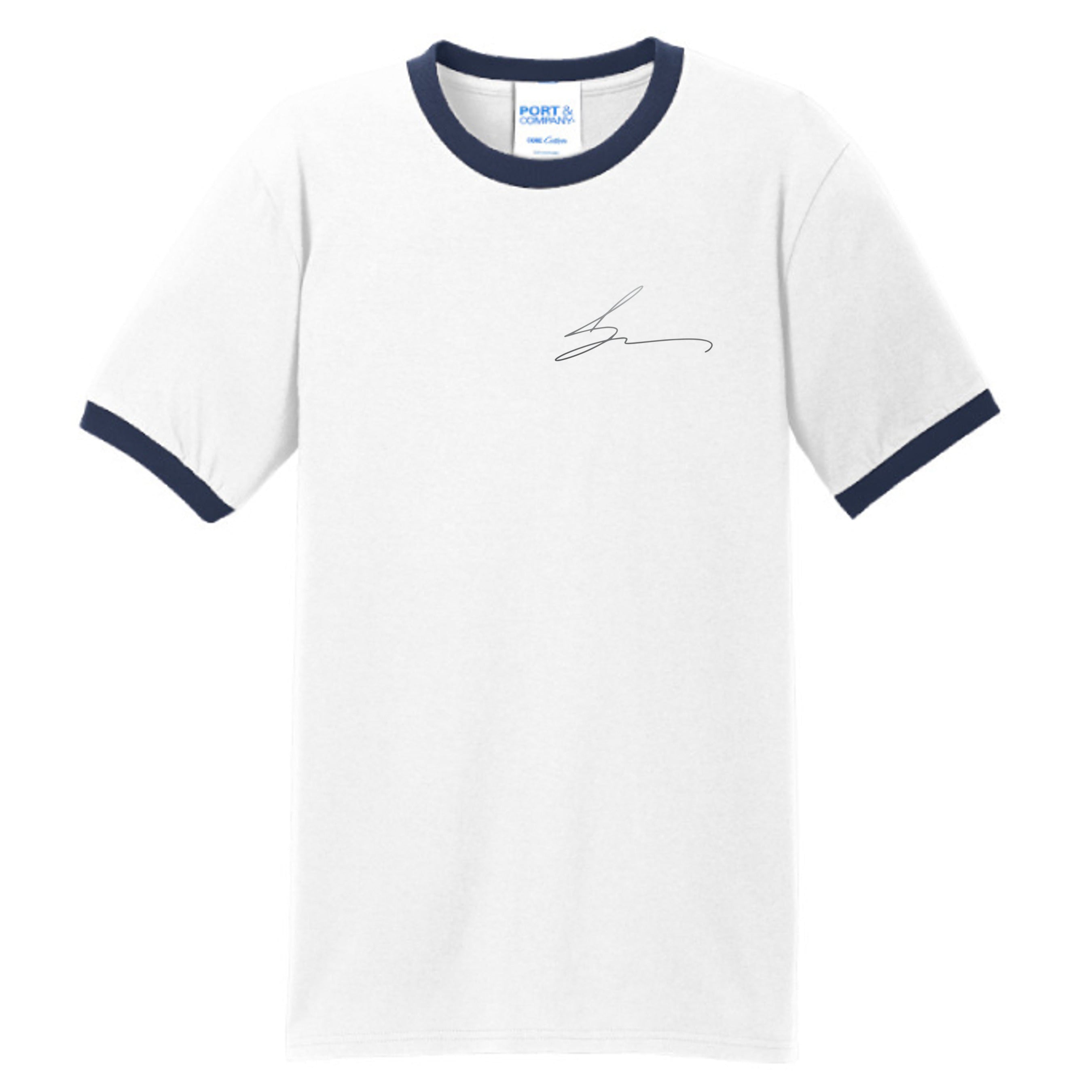 White/Navy - PC54R - FRONT