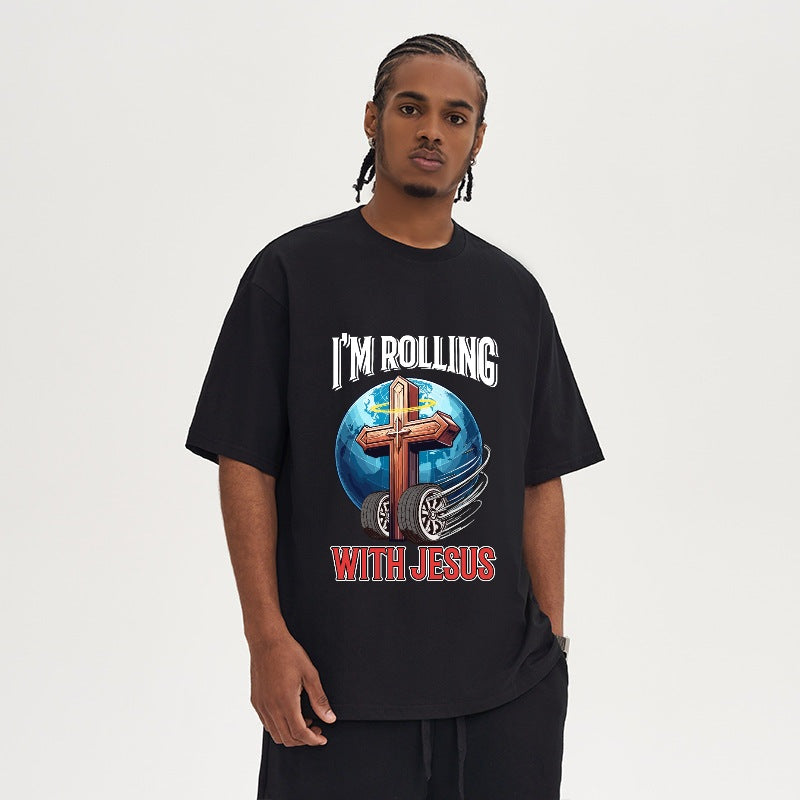 Rolling with Jesus Oversized T-Shirt
