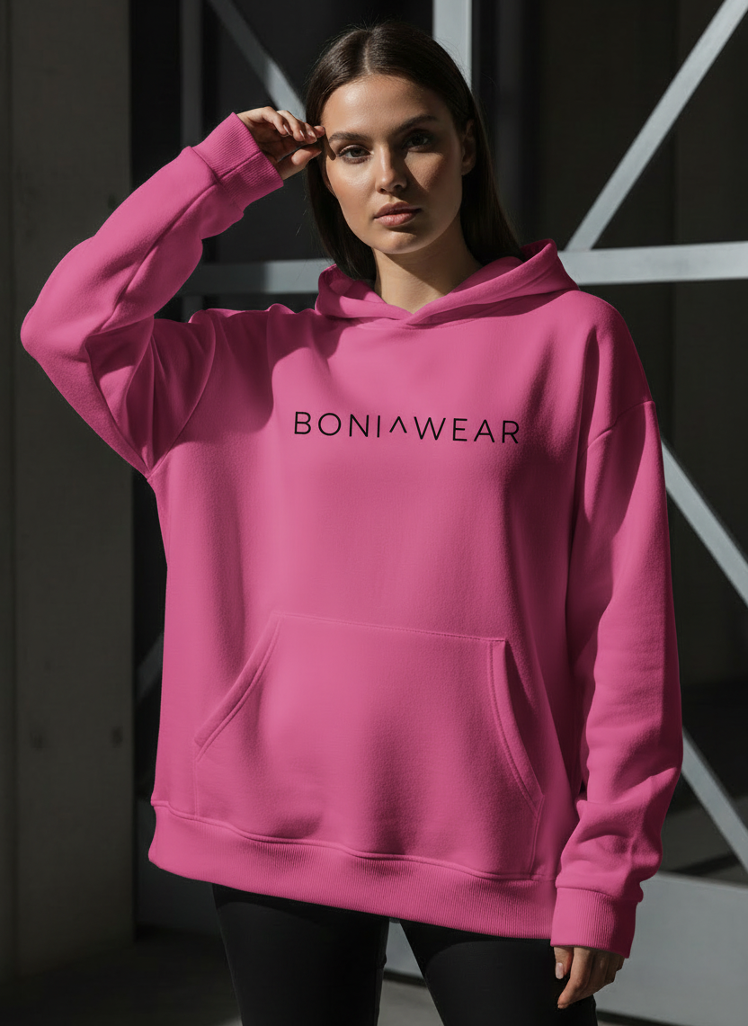 Pink Boniwear hoodie
