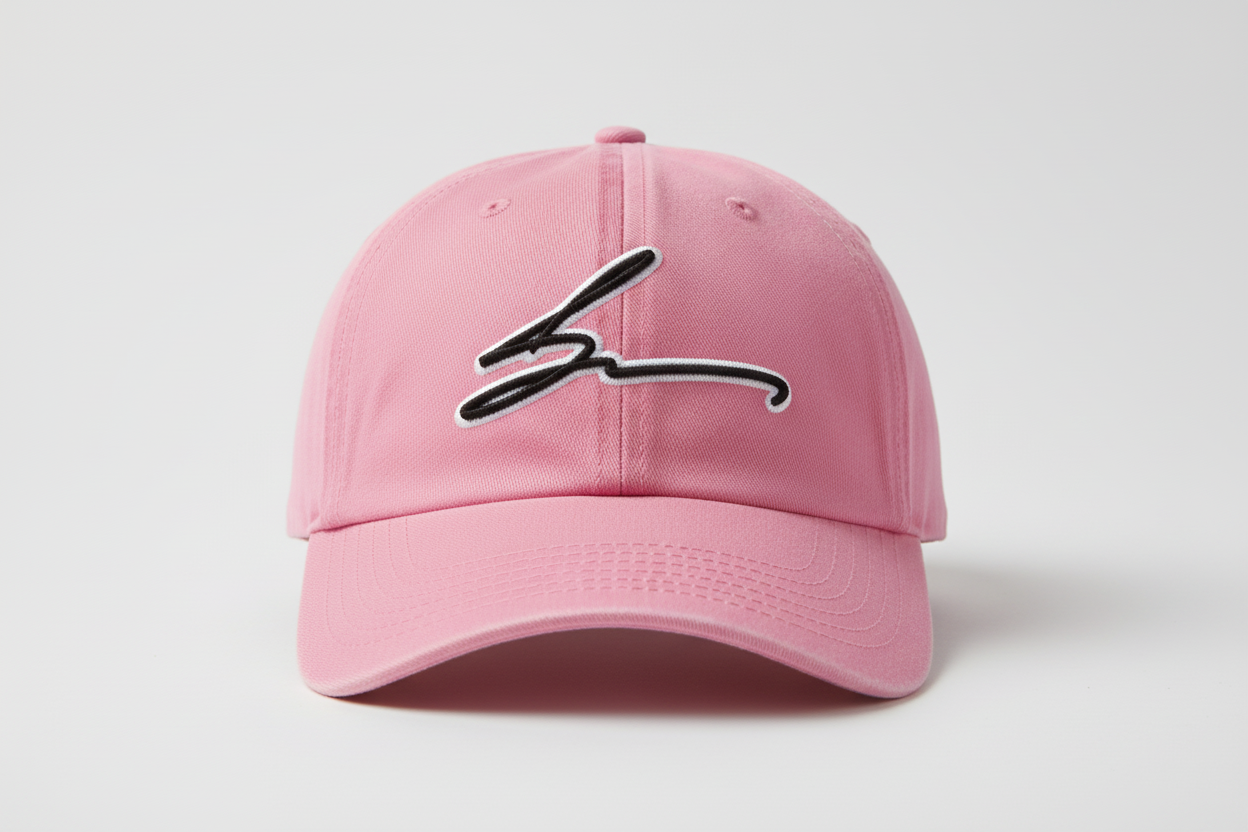 Pink Cap - White Logo