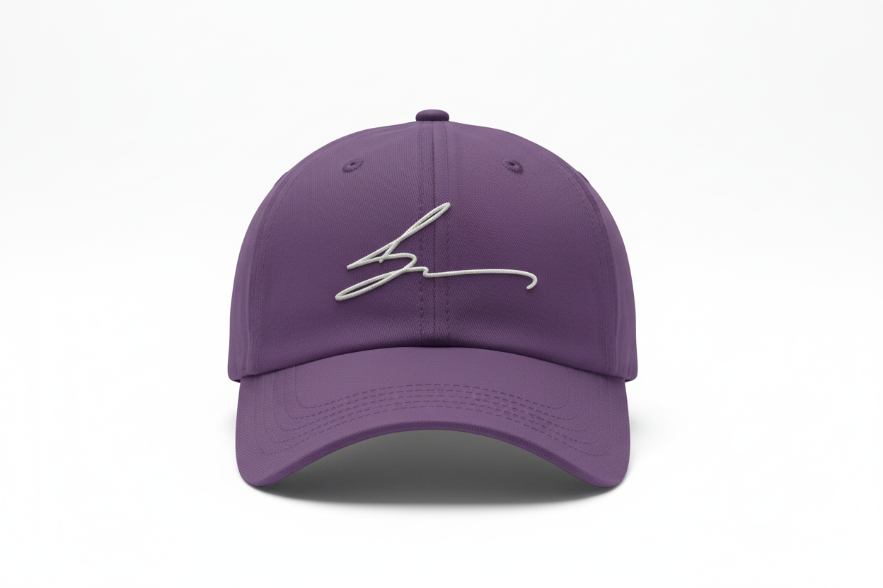 Purple Cap - White Logo