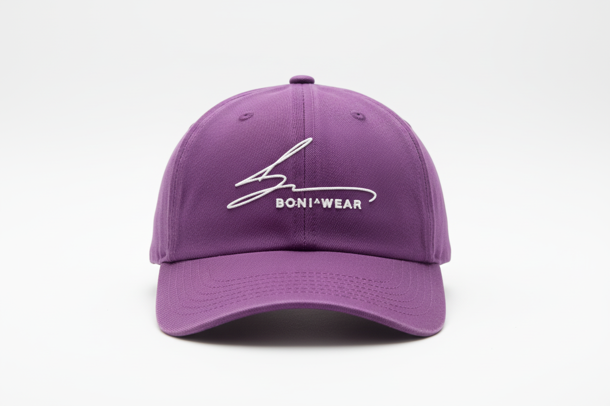 Purple Cap - White Logo