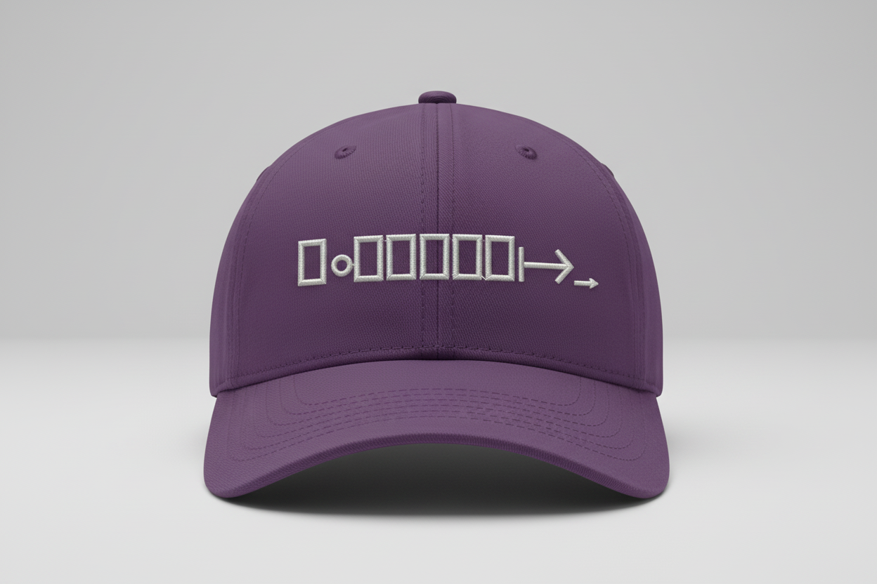 Purple Cap - White Logo
