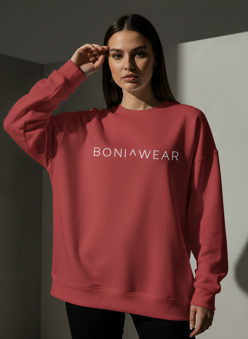 Red Boniwear crewneck
