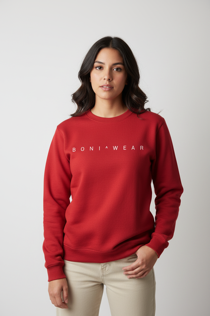 Red Boniwear sweatshirt