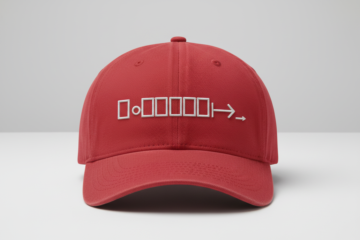 Red Cap - White Logo