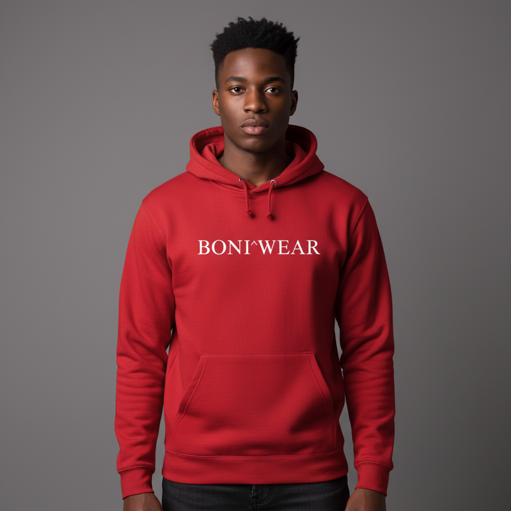 Red Serif Hoodie