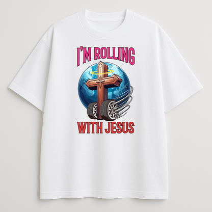 Rolling with Jesus Oversized T-Shirt