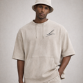 Ultra Suede Boxy Hoodie No Hood & Bucket Hat Ensemble