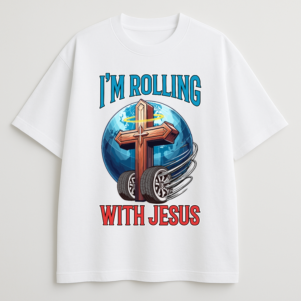 Rolling with Jesus Oversized T-Shirt