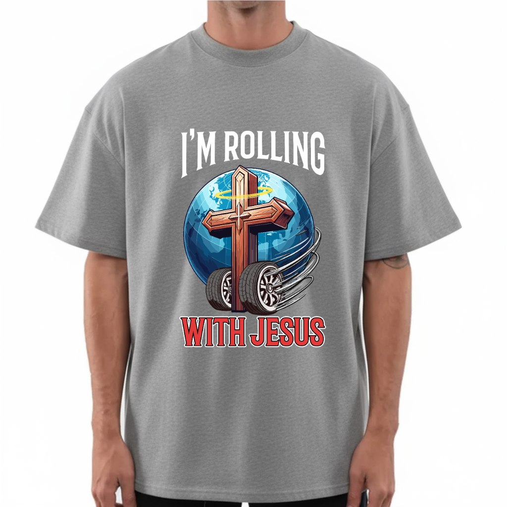 Rolling With Jesus Boxy Tee