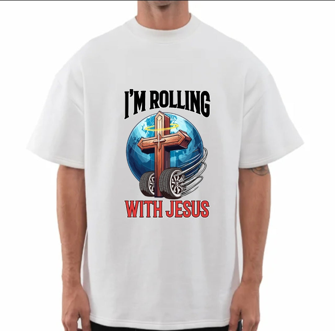 Rolling With Jesus Boxy Tee