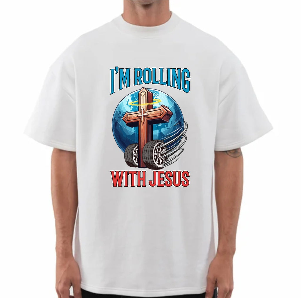 Rolling With Jesus Boxy Tee