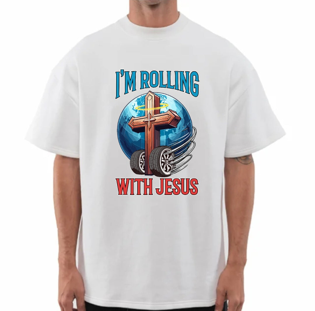 Rolling With Jesus Boxy Tee