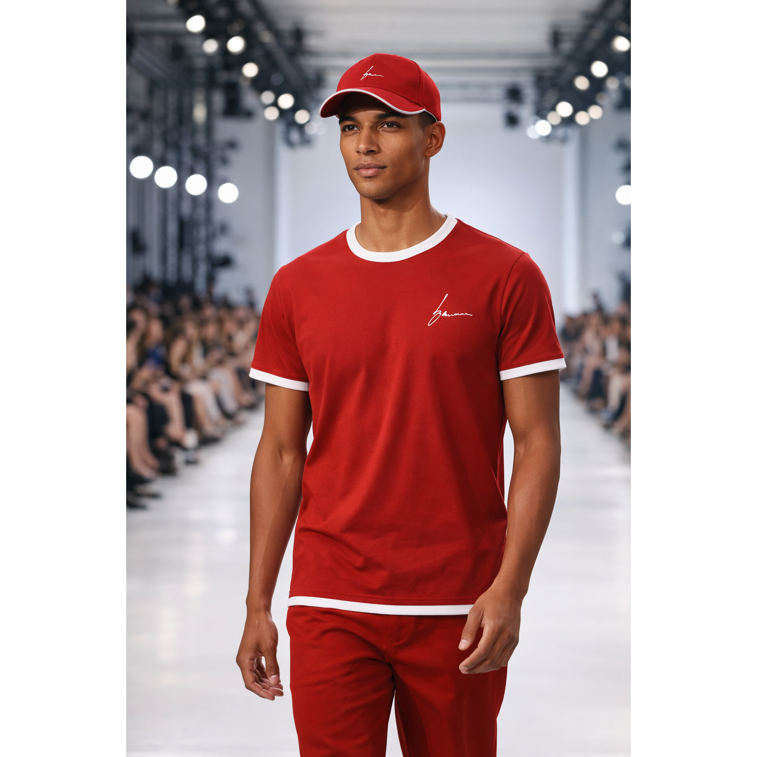 Men's Script/Classic Ensemble - Ringer Tee & Baseball Cap
