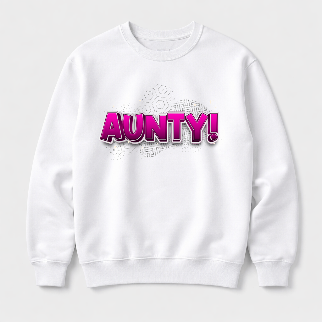 Aunty Sweatshirt-Pink