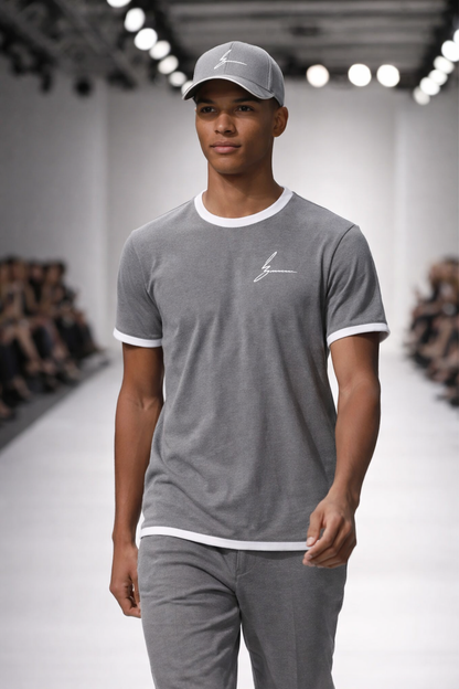 Men's Script/Classic Ensemble - Ringer Tee & Baseball Cap