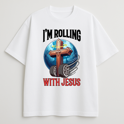 Rolling with Jesus Oversized T-Shirt