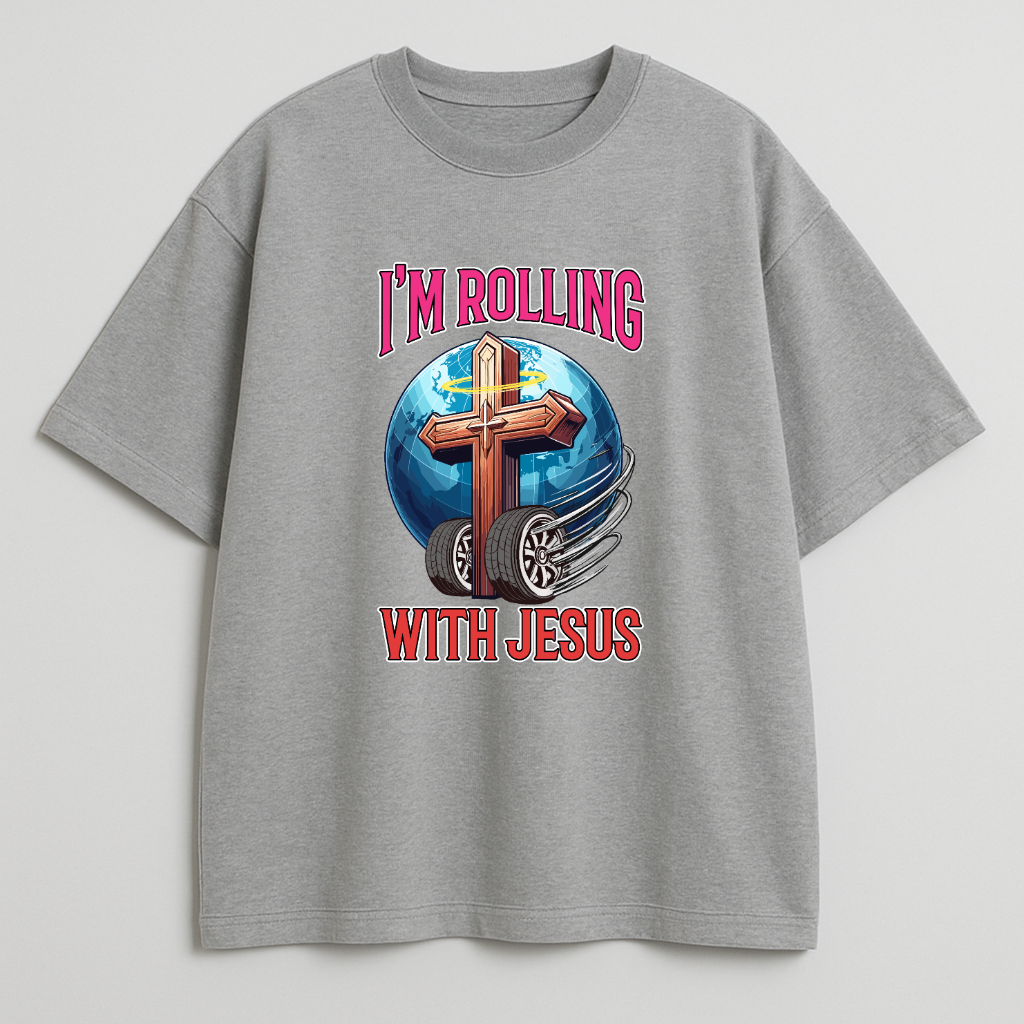Rolling With Jesus Boxy Tee