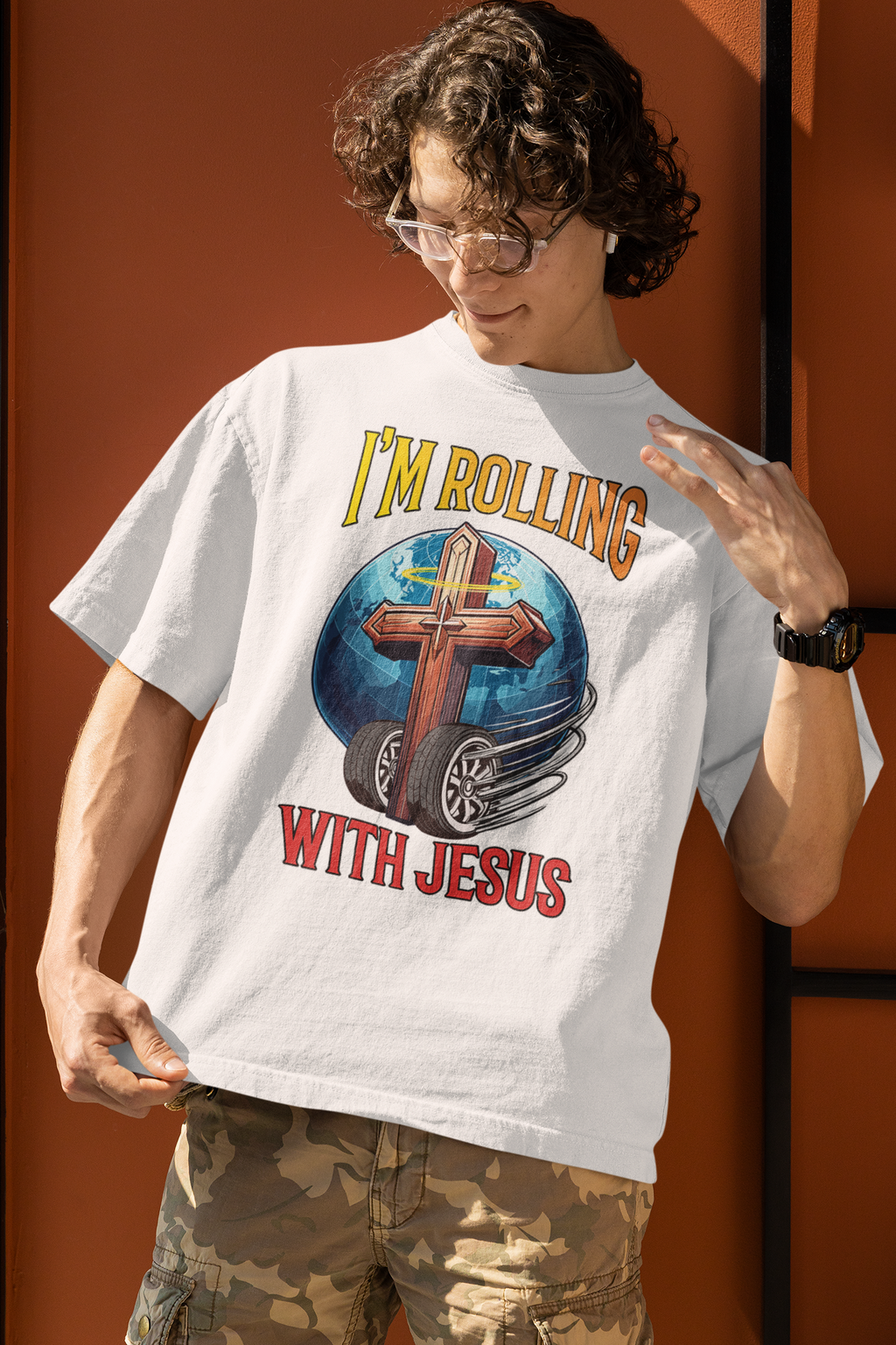 Rolling With Jesus Boxy Tee