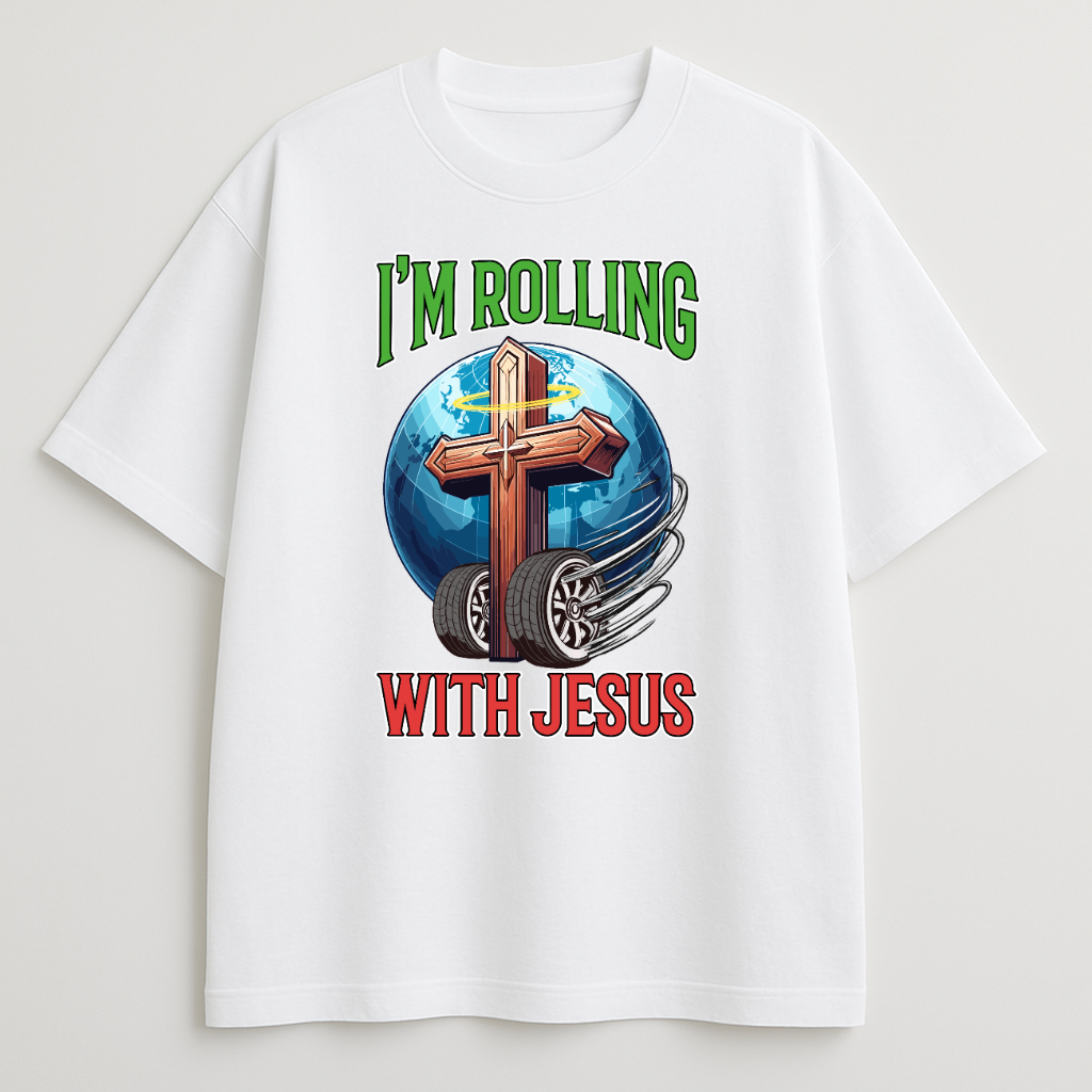 Rolling with Jesus Oversized T-Shirt