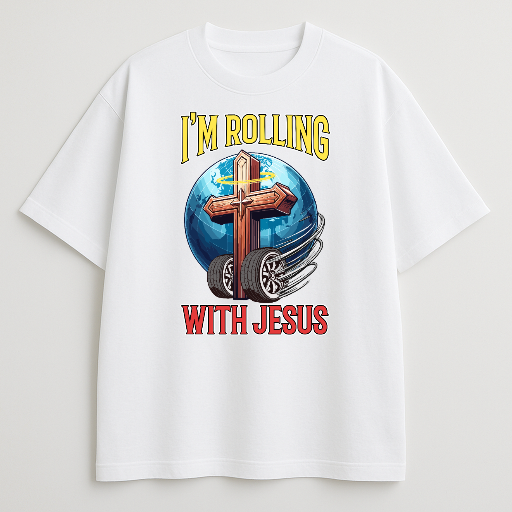 Rolling with Jesus Oversized T-Shirt