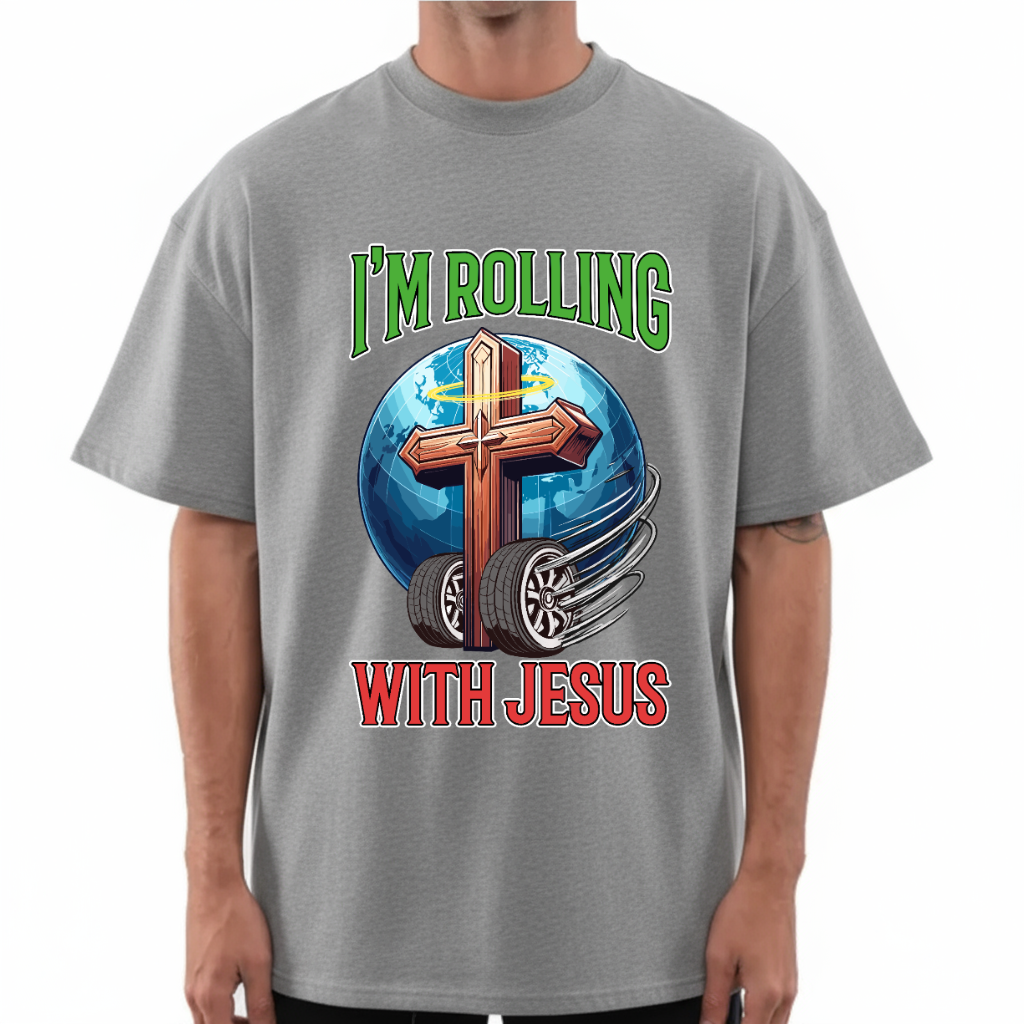 Rolling With Jesus Boxy Tee