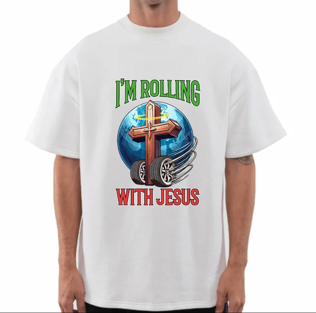 Rolling With Jesus Boxy Tee