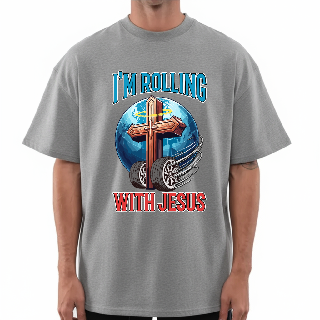 Rolling With Jesus Boxy Tee