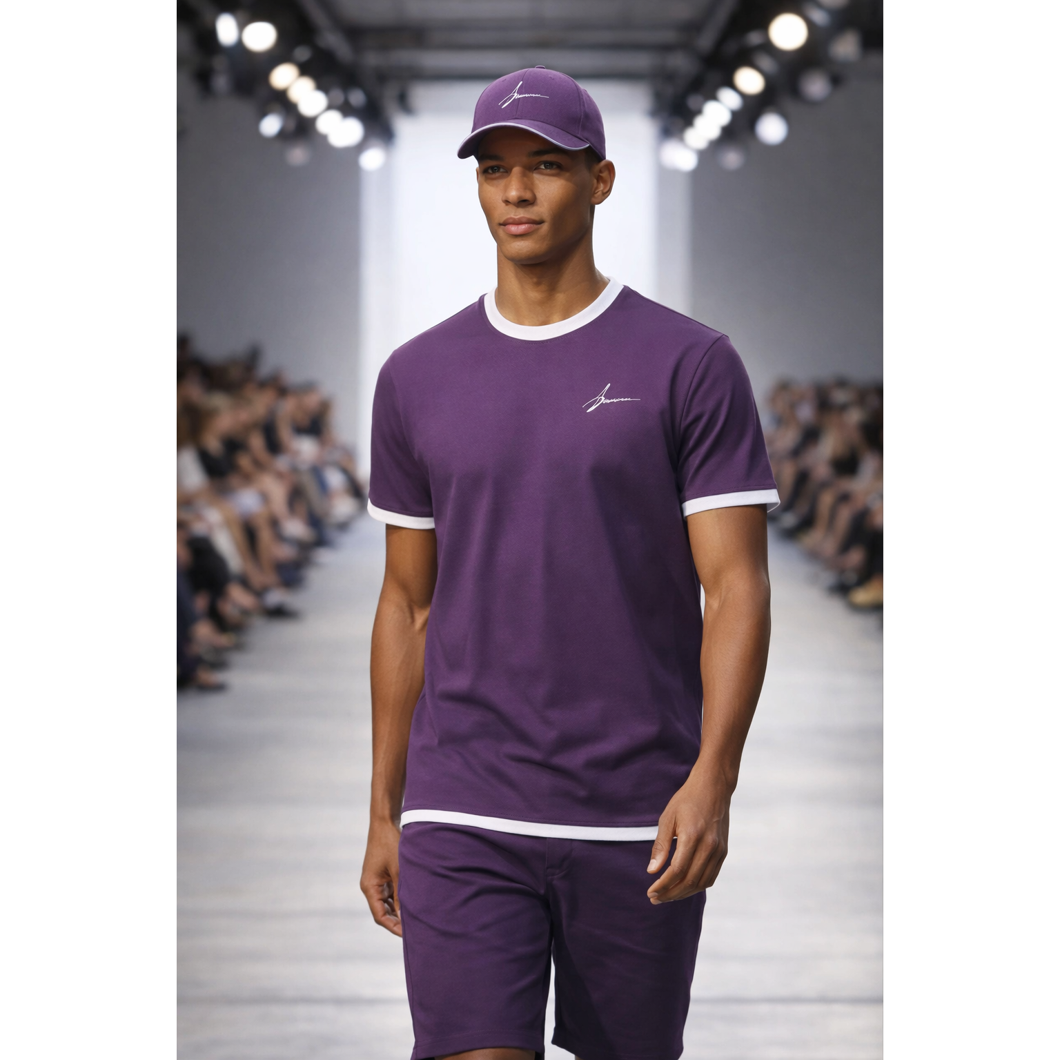 Men's Script/Classic Ensemble - Ringer Tee & Baseball Cap