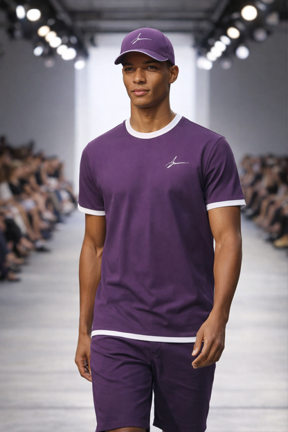 Men's Script/Classic Ensemble - Ringer Tee & Baseball Cap