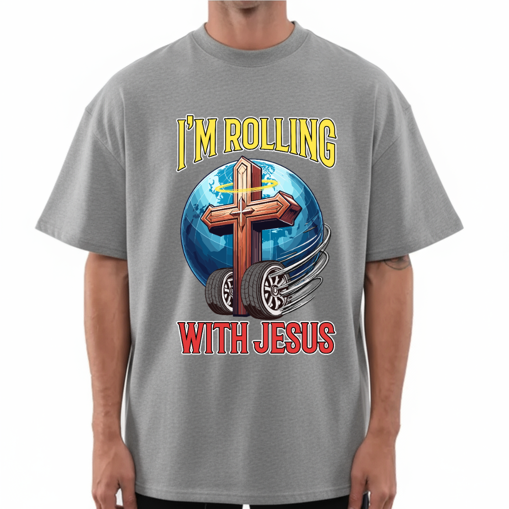 Rolling With Jesus Boxy Tee