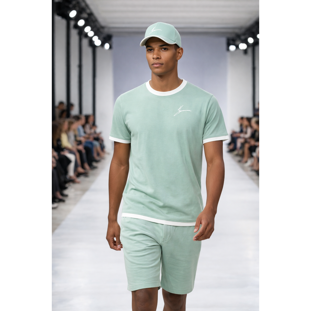 Men's Script/Classic Ensemble - Ringer Tee & Baseball Cap