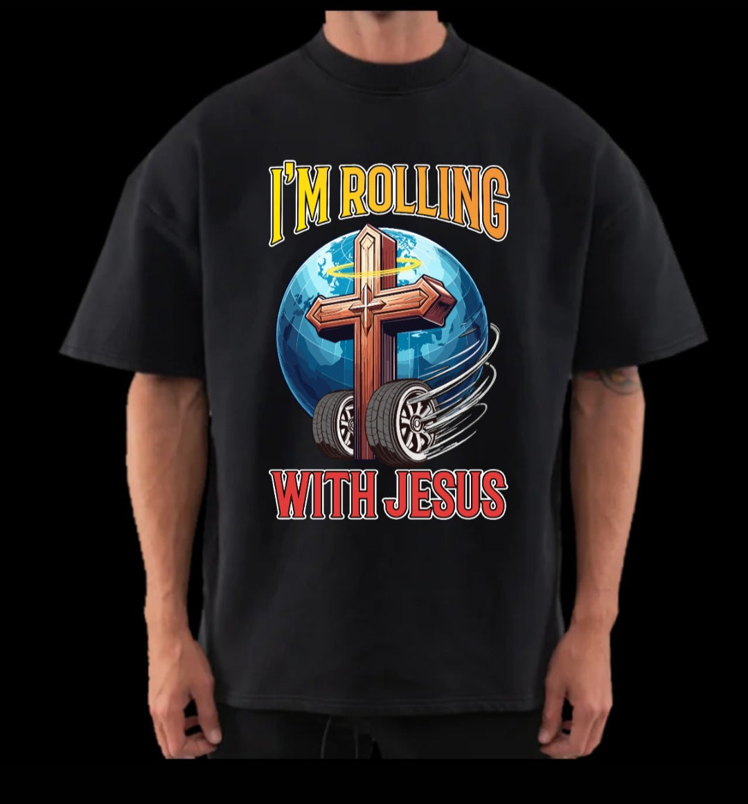 Rolling With Jesus Boxy Tee