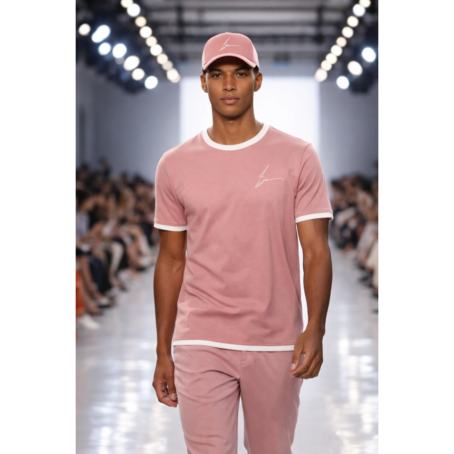 Men's Script/Classic Ensemble - Ringer Tee & Baseball Cap