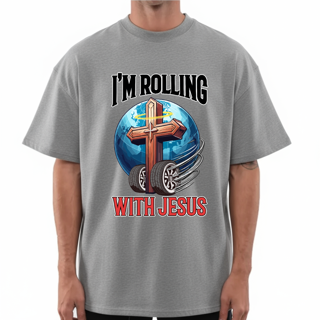 Rolling With Jesus Boxy Tee